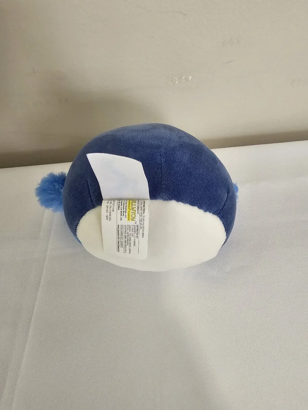 Squishmallows Blue and White Plush Penguin Pet Toy